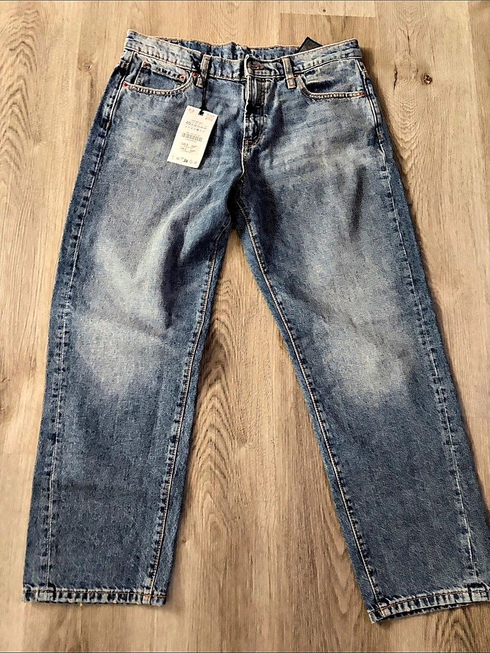 Zara Straight Leg Blue Jeans NWT